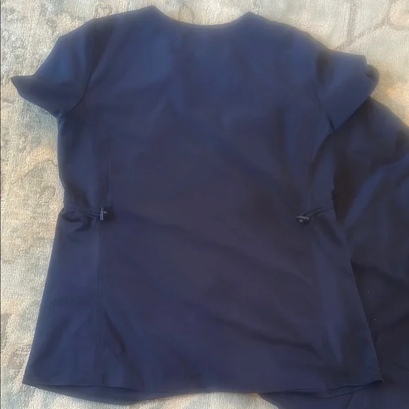 Med Couture Navy Blue MATERNITY Scrub Set- Small - Picture 3 of 5